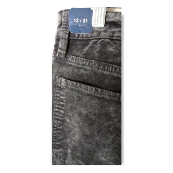 Lucky Brand Womens Size 12 31 Black Marble Velvet Brooke Legging 5 pocket Jeans - Picture 9 of 11